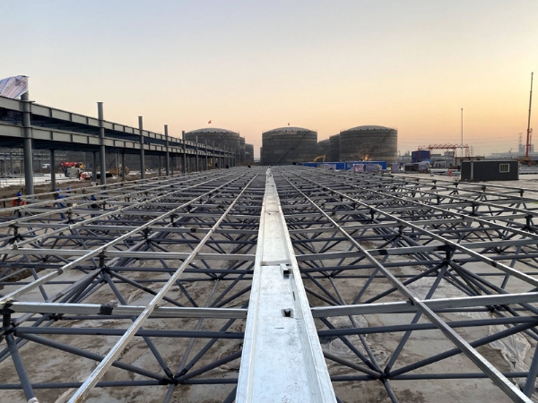 網(wǎng)架結(jié)構(gòu)高空散裝法怎么做？